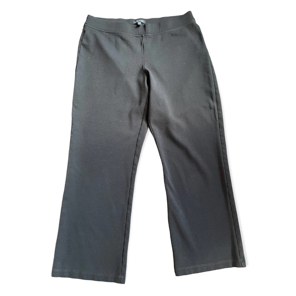 Eileen Fisher Black Thick Dress Pants Straight Heavy Washable Small